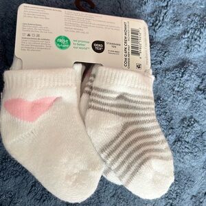 Baby Socks Set - Pink and Gray